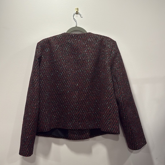 Red and Blue Tweed Marais Jacket - Picture 7 of 8